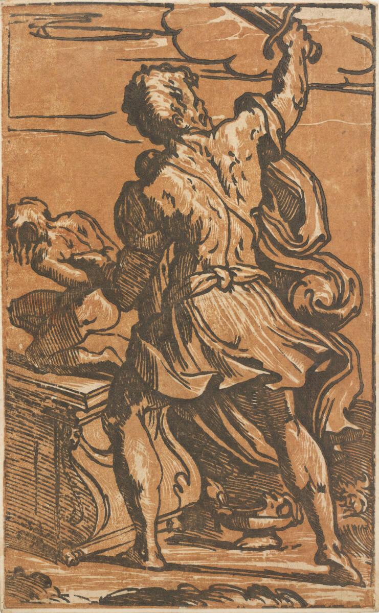 Antonio da Trento, Abraham opfert Isaak, Inv. Nr.: DG2002/410