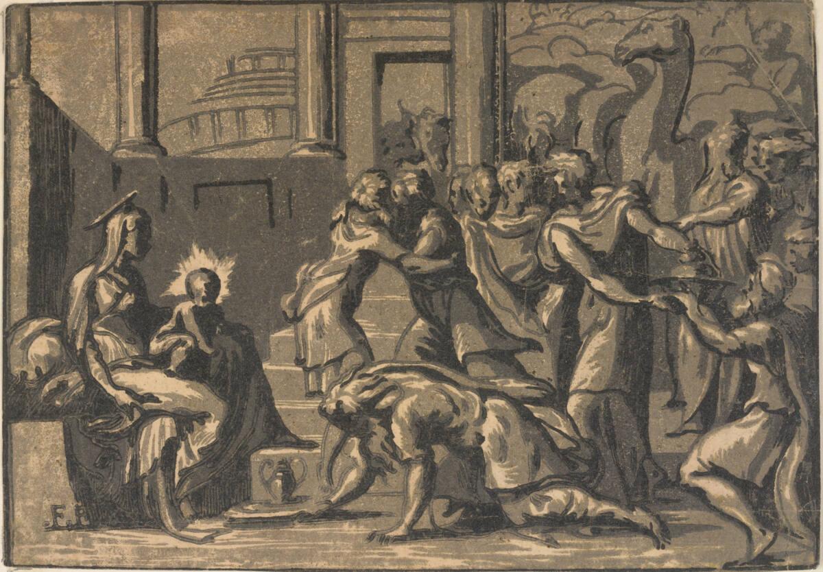 Giuseppe Nicola Vicentino (Rossigliani), Die Anbetung der Könige, Inv. Nr.: DG2002/413