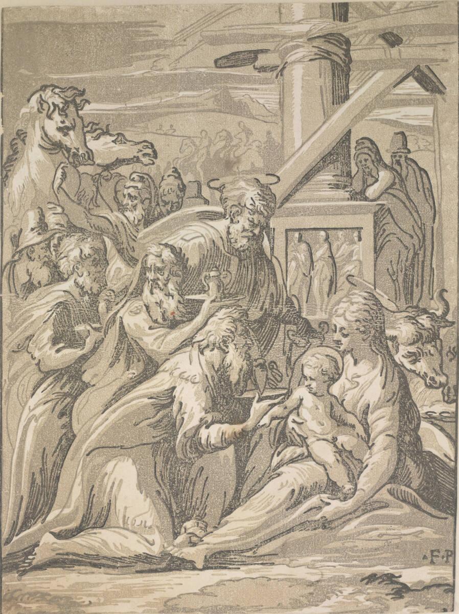 Giuseppe Nicola Vicentino (Rossigliani), Die Anbetung der Könige, Inv. Nr.: DG2002/416