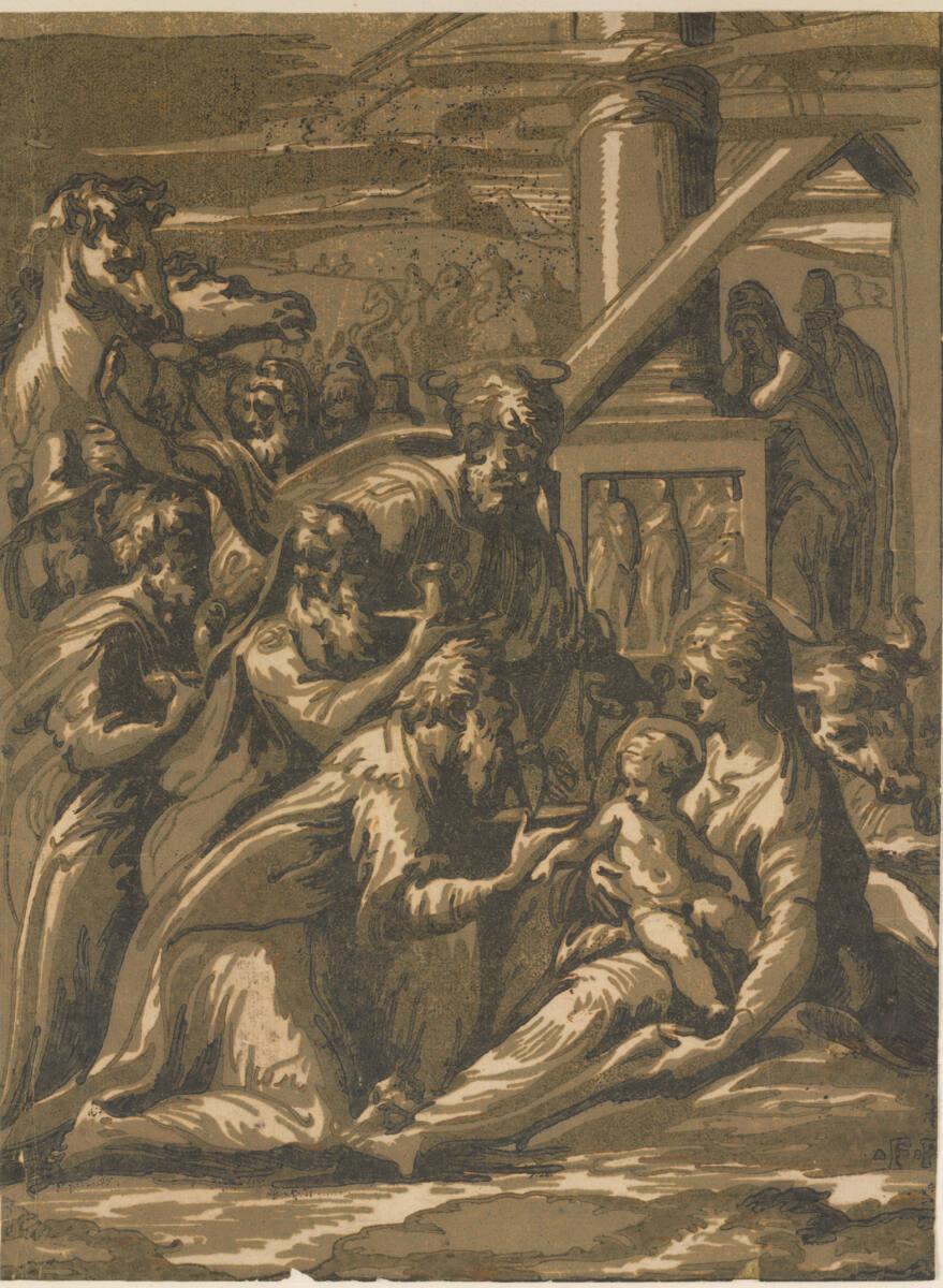 Giuseppe Nicola Vicentino (Rossigliani), Die Anbetung der Könige, Inv. Nr.: DG2002/417
