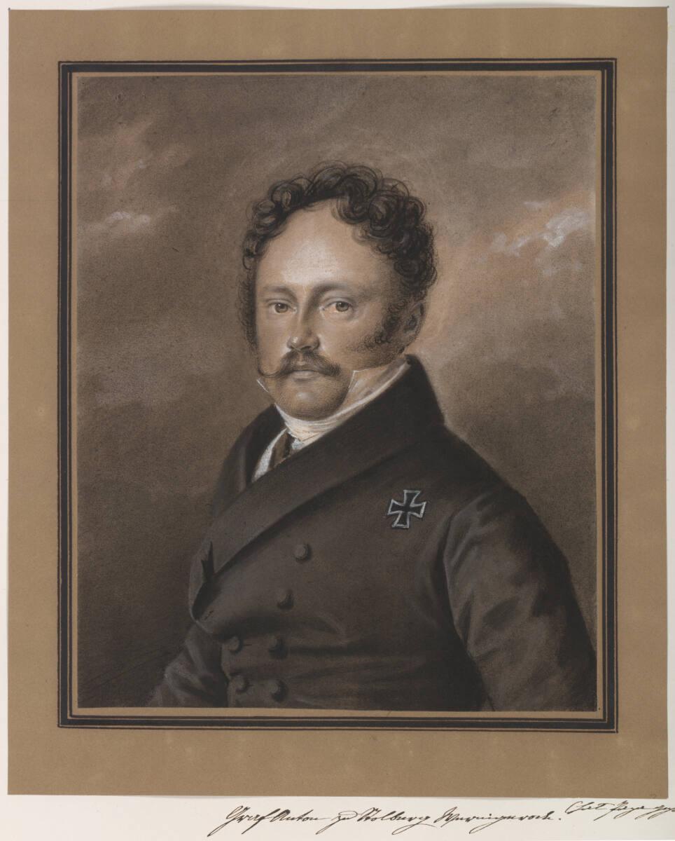Franz Krüger, Graf Anton zu Stolberg-Wernigerode, Brustbild, Inv. Nr.: 15768