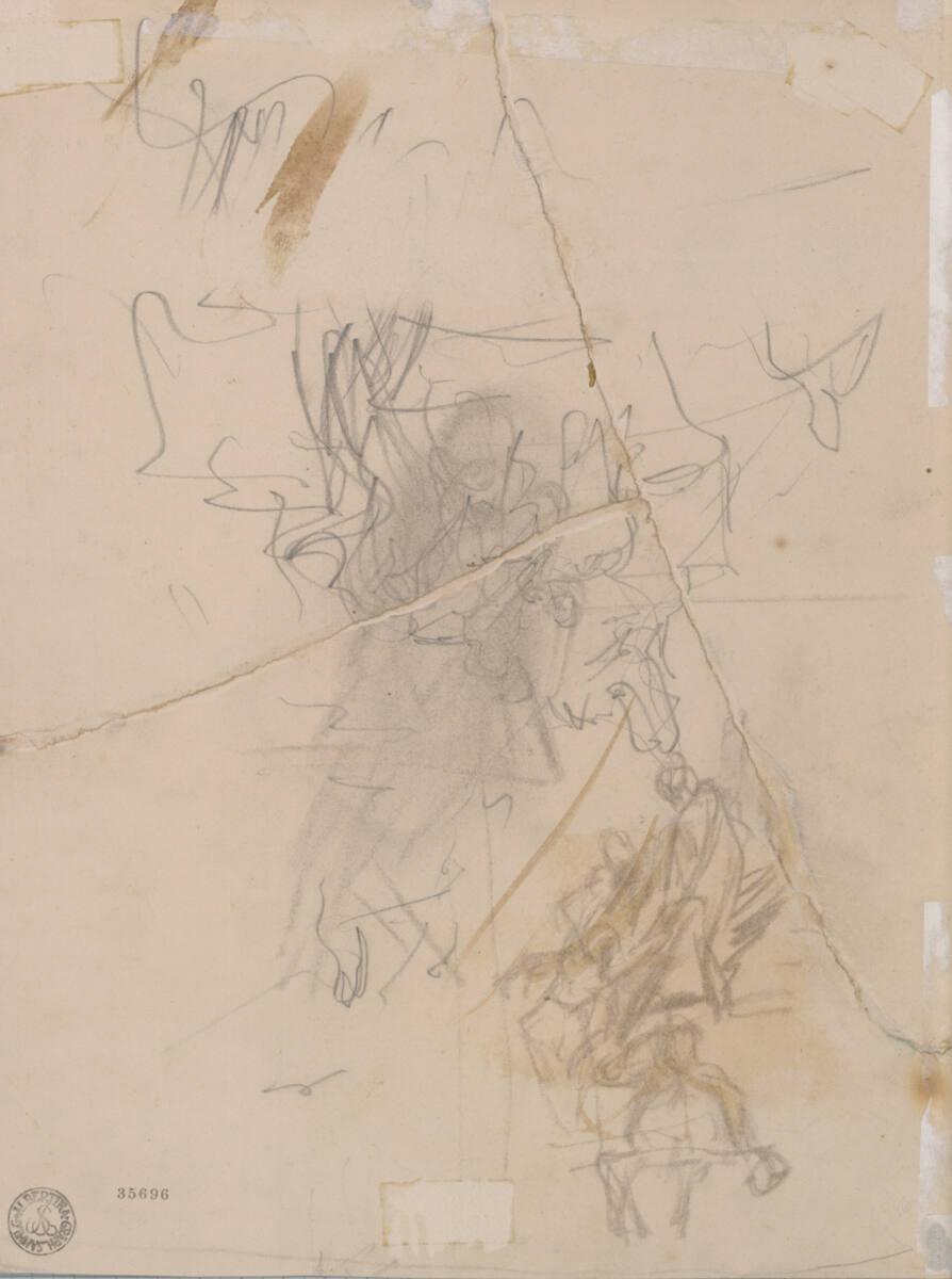 Leopold Carl Müller, Figurenskizzen, Inv. Nr.: 35696v