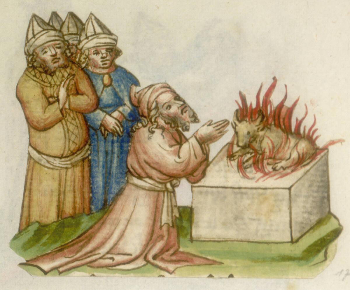 Anonym, Die Opferung eines Kalbes, Inv. Nr.: 31036/179