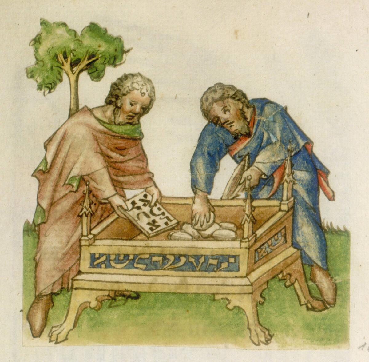 Anonym, Einrichten der Bundeslade, Inv. Nr.: 31036/105