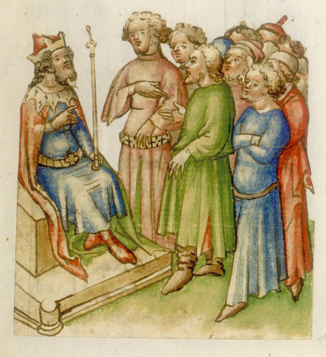 Anonym, Joseph mit seinen Brüdern vor dem Pharao?, Inv. Nr.: 31036/128