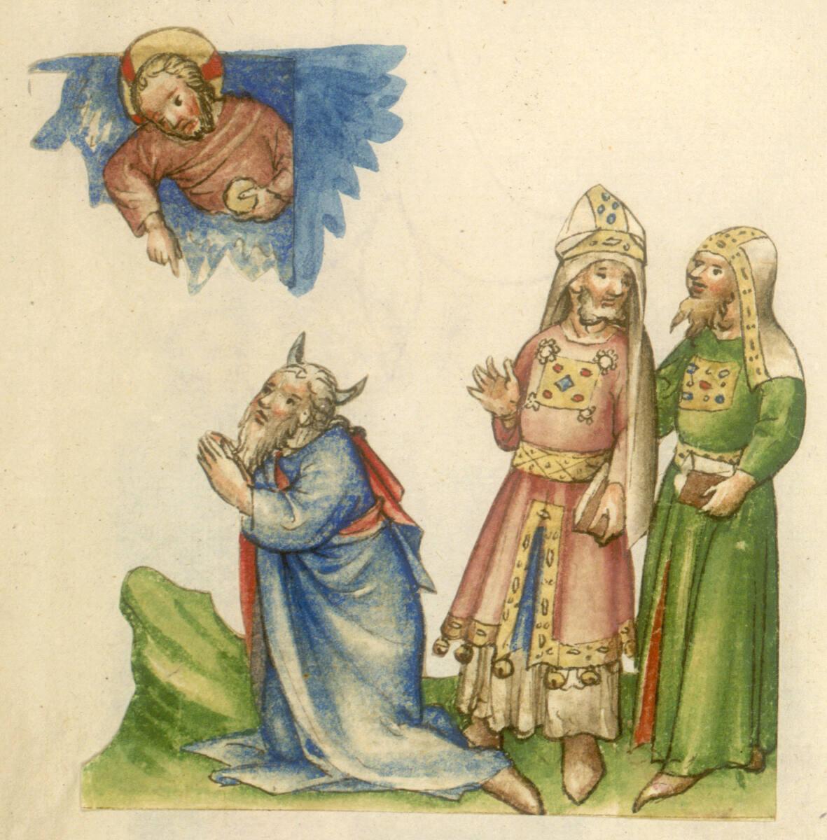 Anonym, Gott erscheint Moses, Aaron, Inv. Nr.: 31036/138