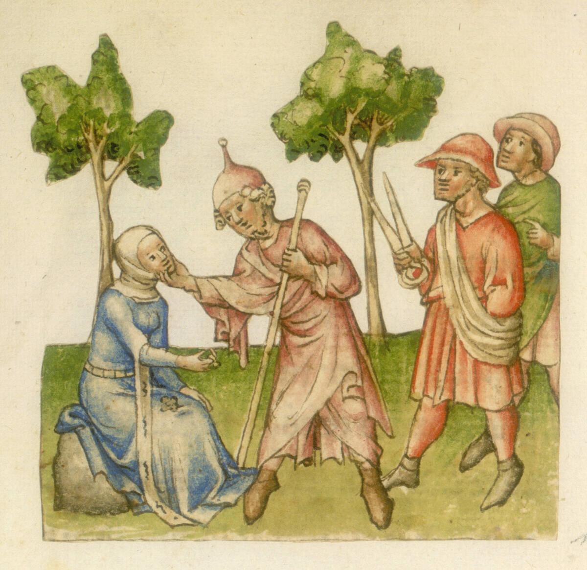 Anonym, Ein Hirt trifft eine Frau, Inv. Nr.: 31036/147