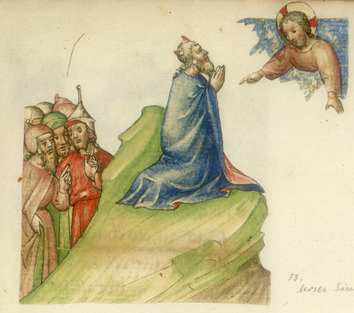 Moses auf dem Sinai, WienerMeister, 1420–1430