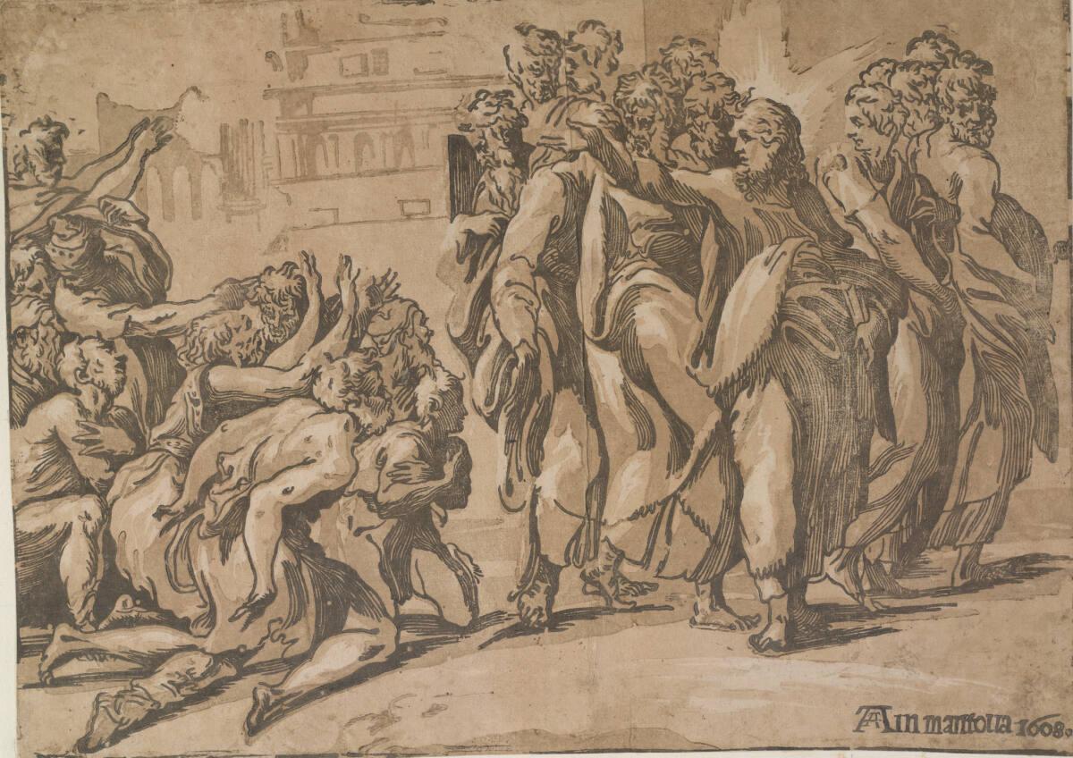Giuseppe Nicola Vicentino (Rossigliani), Christus heilt die Aussätzigen, Inv. Nr.: DG2002/419