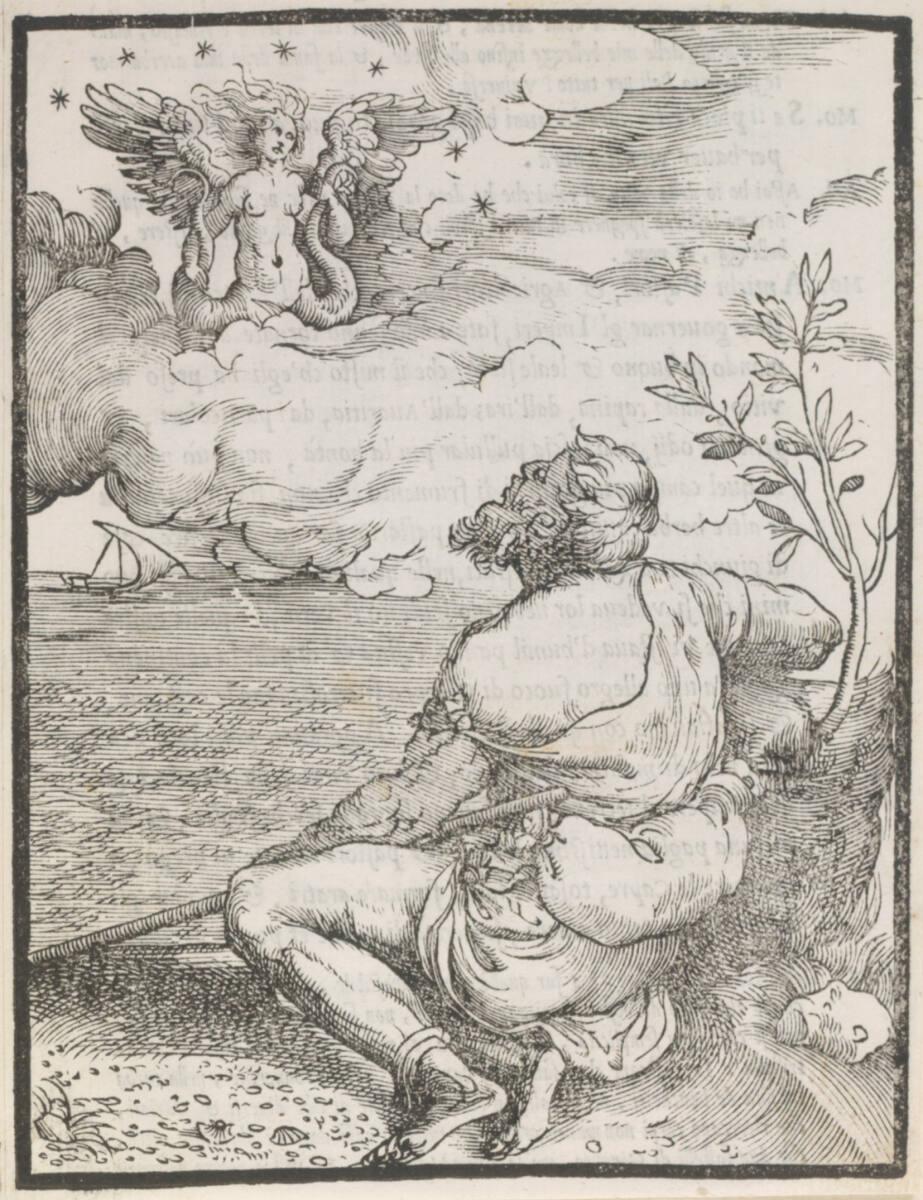 Francesco Marcolini, Pietro Aretino und die Sirene, Inv. Nr.: DG2002/543