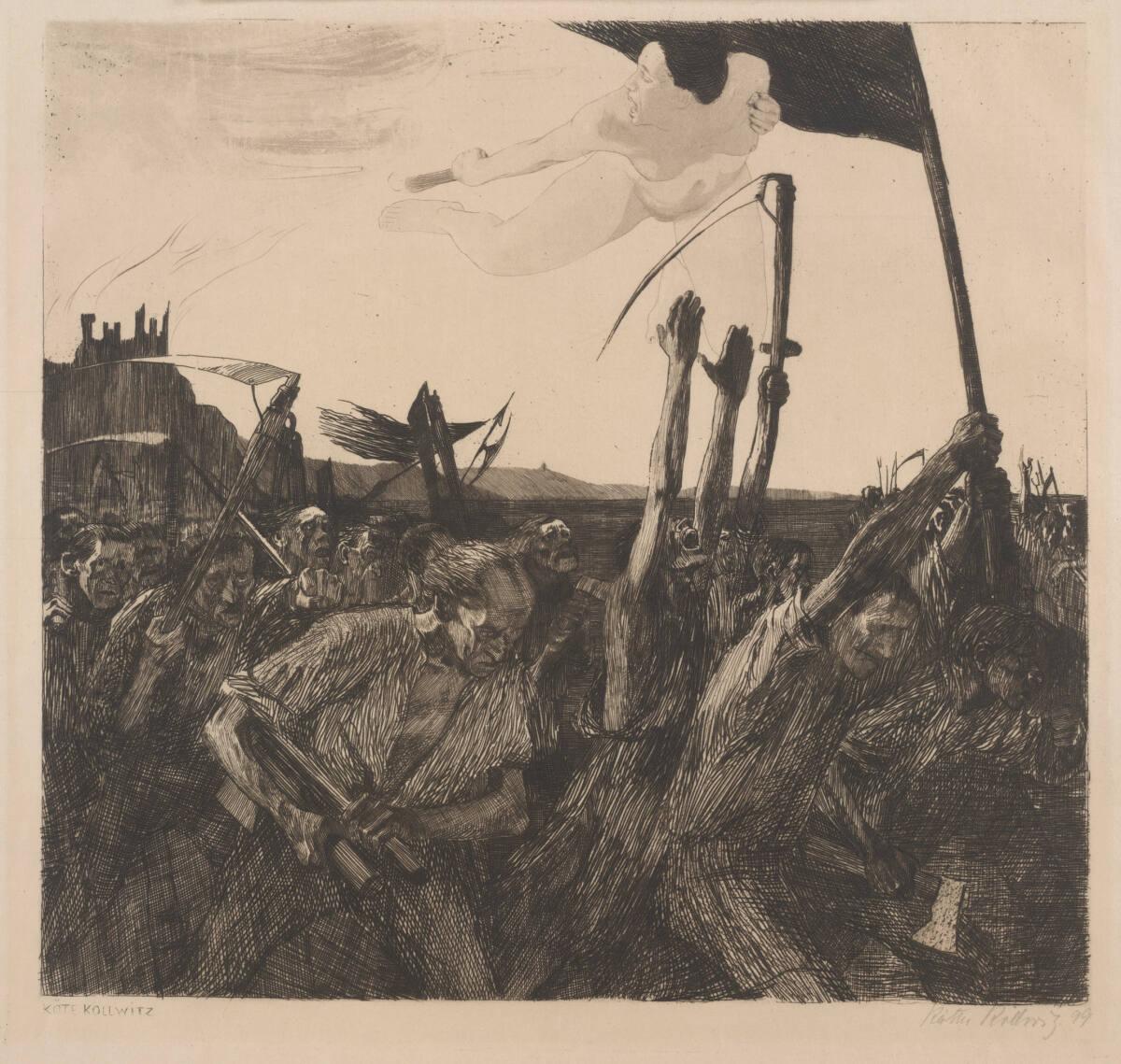 Käthe Kollwitz, Aufruhr, Inv. Nr.: DGNF9094