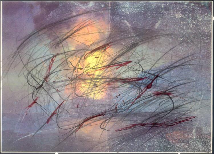 Arnulf Rainer, Aus der Himmelsserie: Ohne Titel, Inv. Nr.: 44372