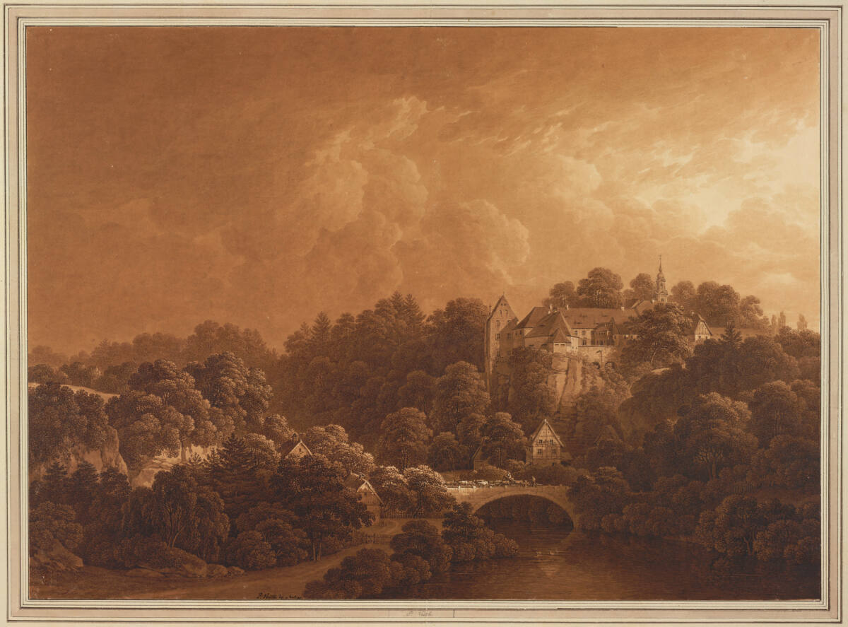 Schloss Lohmen in der Sächsischen Schweiz, Johann Philipp Veith, 1799