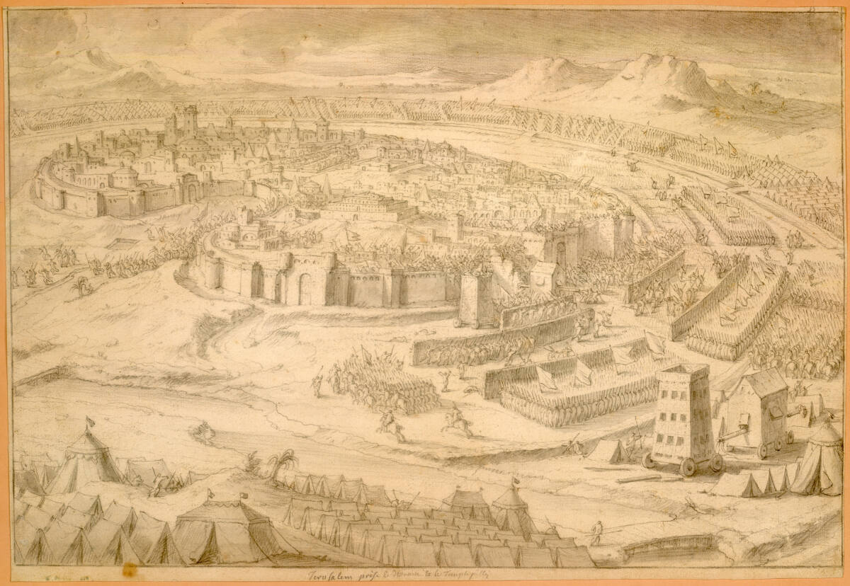Biblische Schlacht (Illustrationsvorlage), Adam Frans van der Meulen