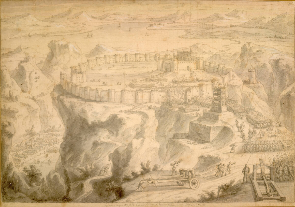 Biblische Schlacht (Illustrationsvorlage), Adam Frans van der Meulen