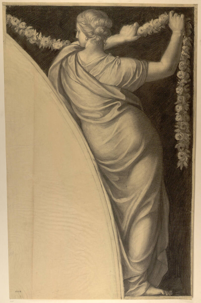 Frau mit Girlande, Eduard Bitterlich