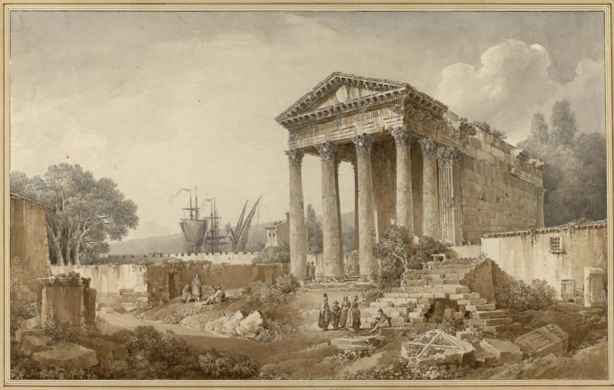 Louis-François Cassas, Augustustempel in Pola, Inv. Nr.: 17427