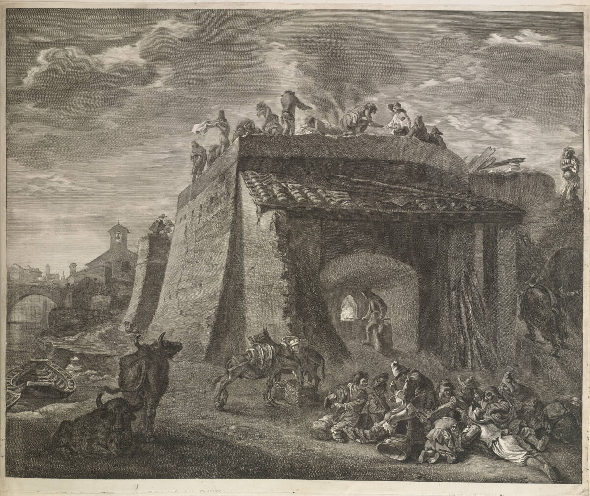 Der große Kalkofen, Pieter van Laer