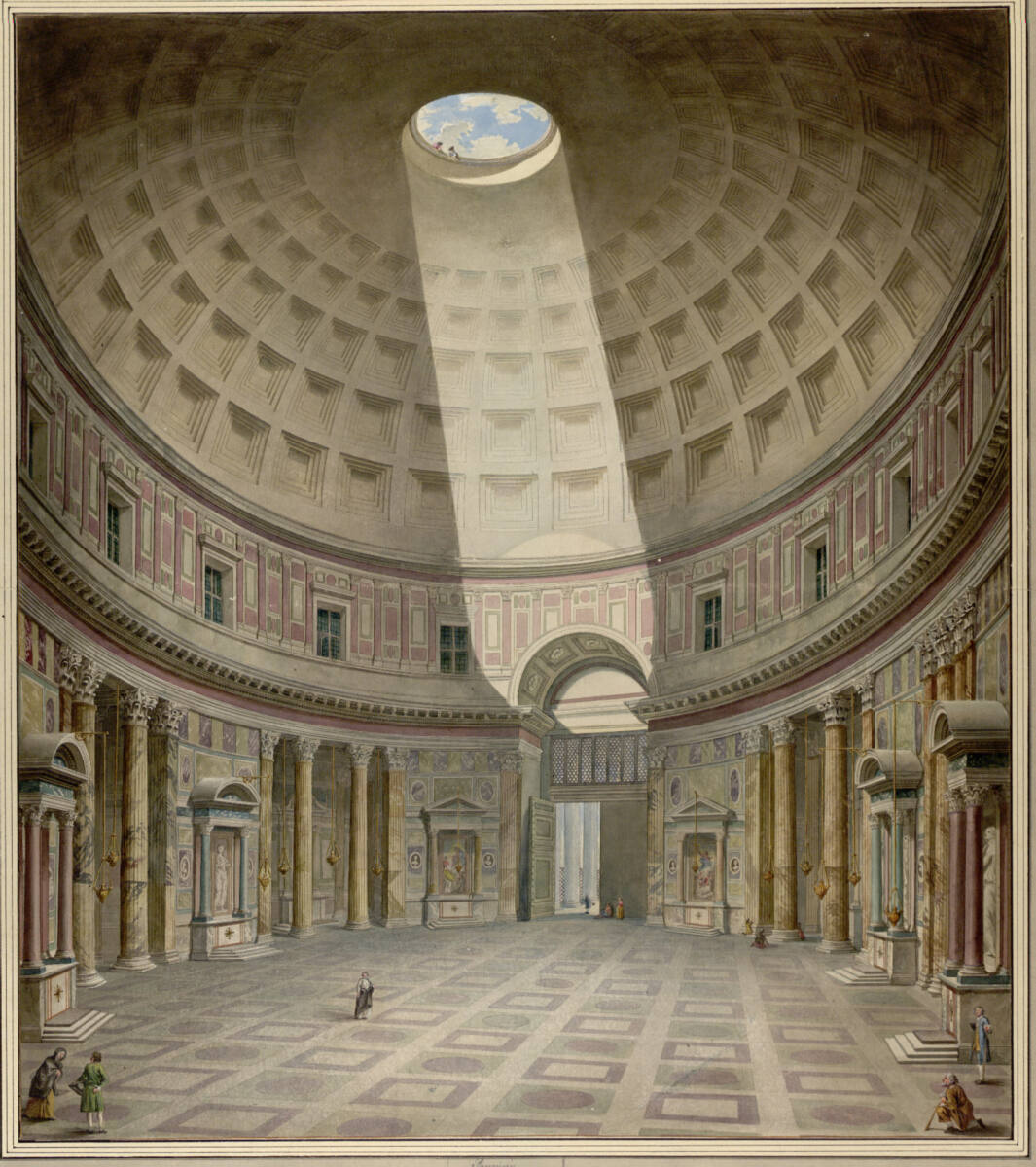 Das Innere des Pantheons in Rom, Francesco Pannini