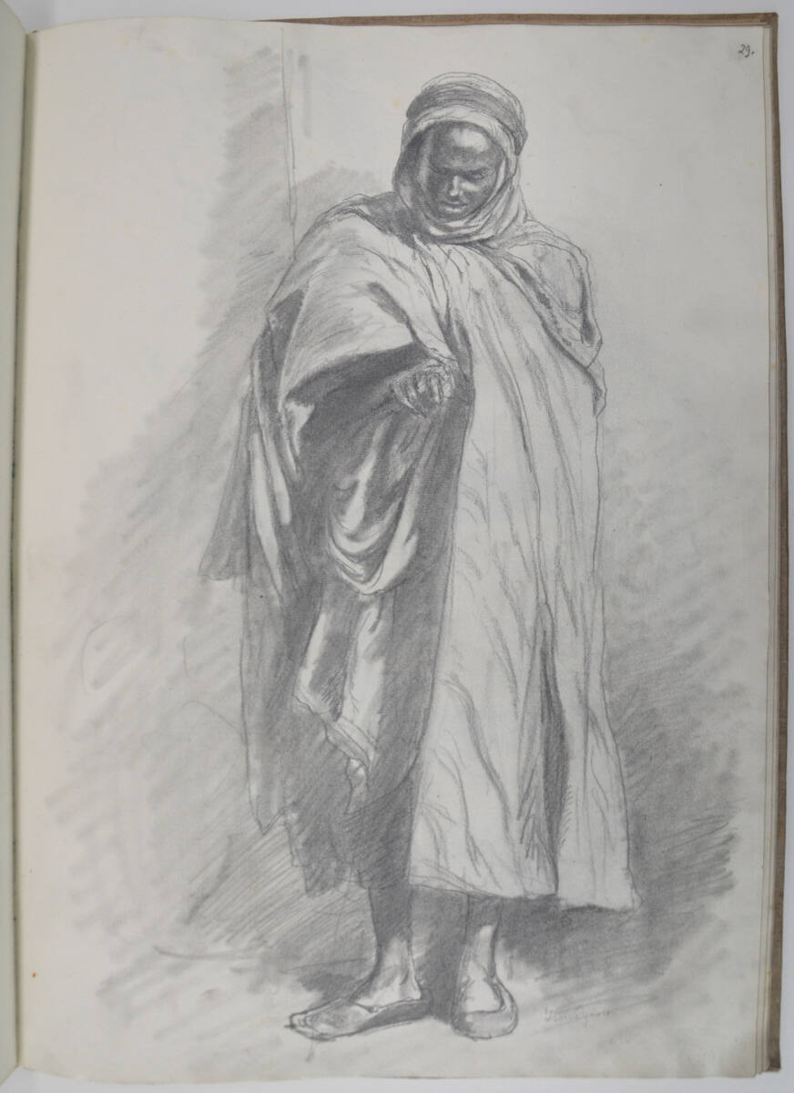 Skizze für das Druckwerk "Eine Orientreise" des Kronprinzen Rudolf (aus einem Skizzenbuch), Franz von Pausinger, 1881