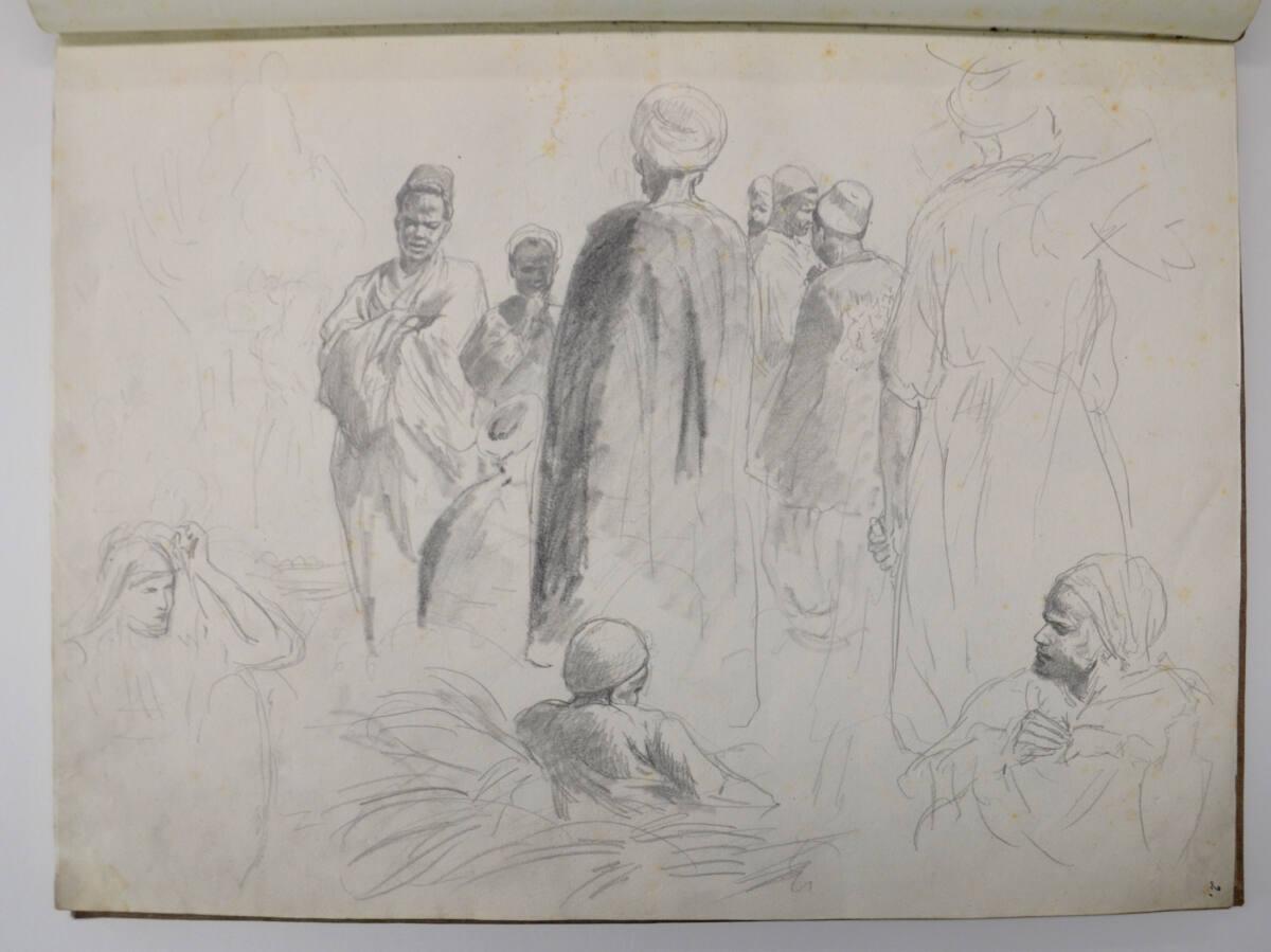 Franz von Pausinger, Skizze für das Druckwerk "Eine Orientreise" des Kronprinzen Rudolf (aus ei…