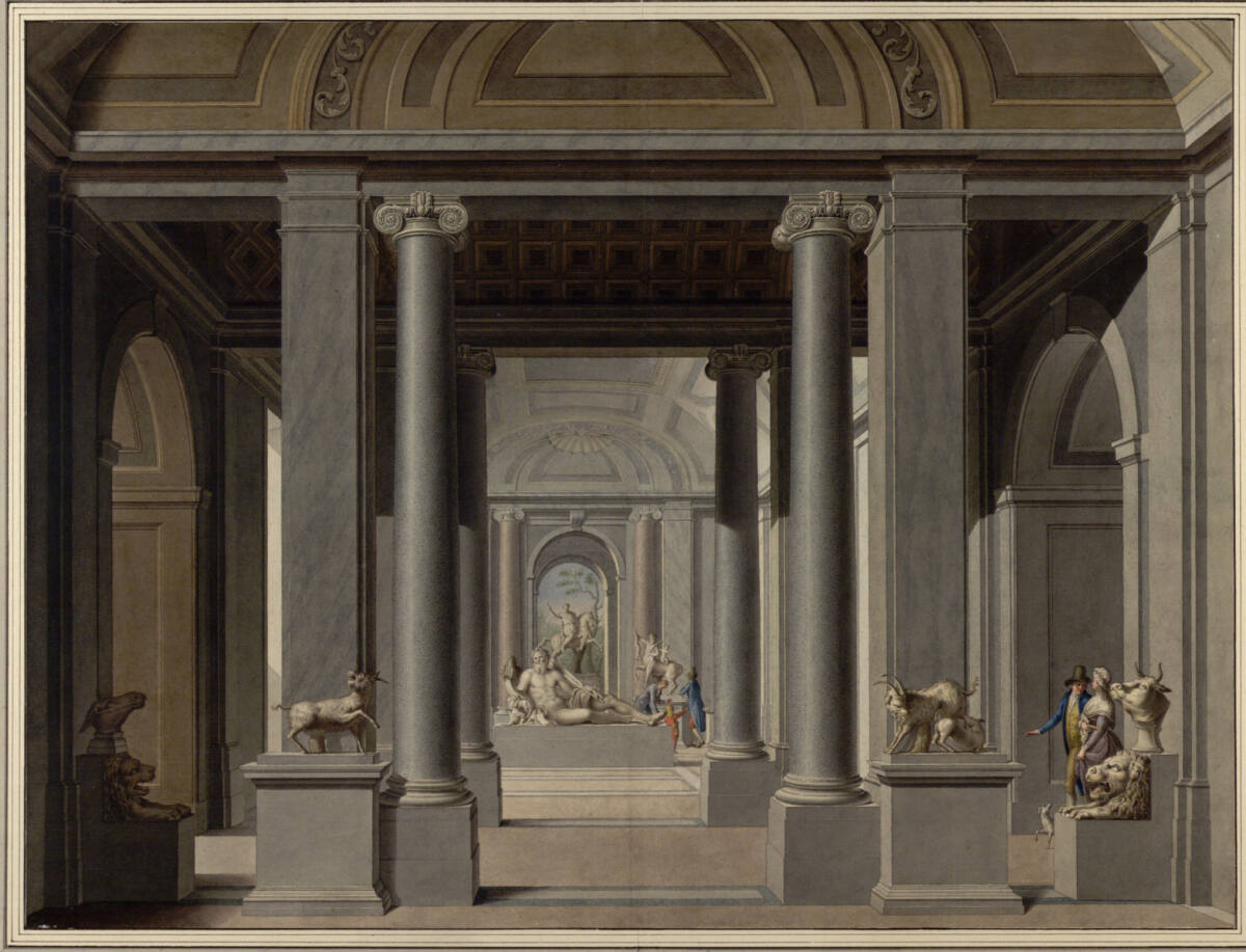 Die Sala degli Animali im Museo Pio Clementino, FrancescoMiccinelli