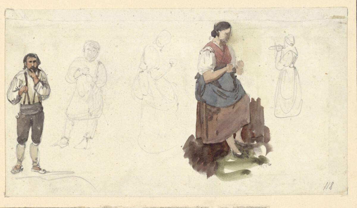 Thomas Ender, Bauer und Bäuerin, Inv. Nr.: 17509
