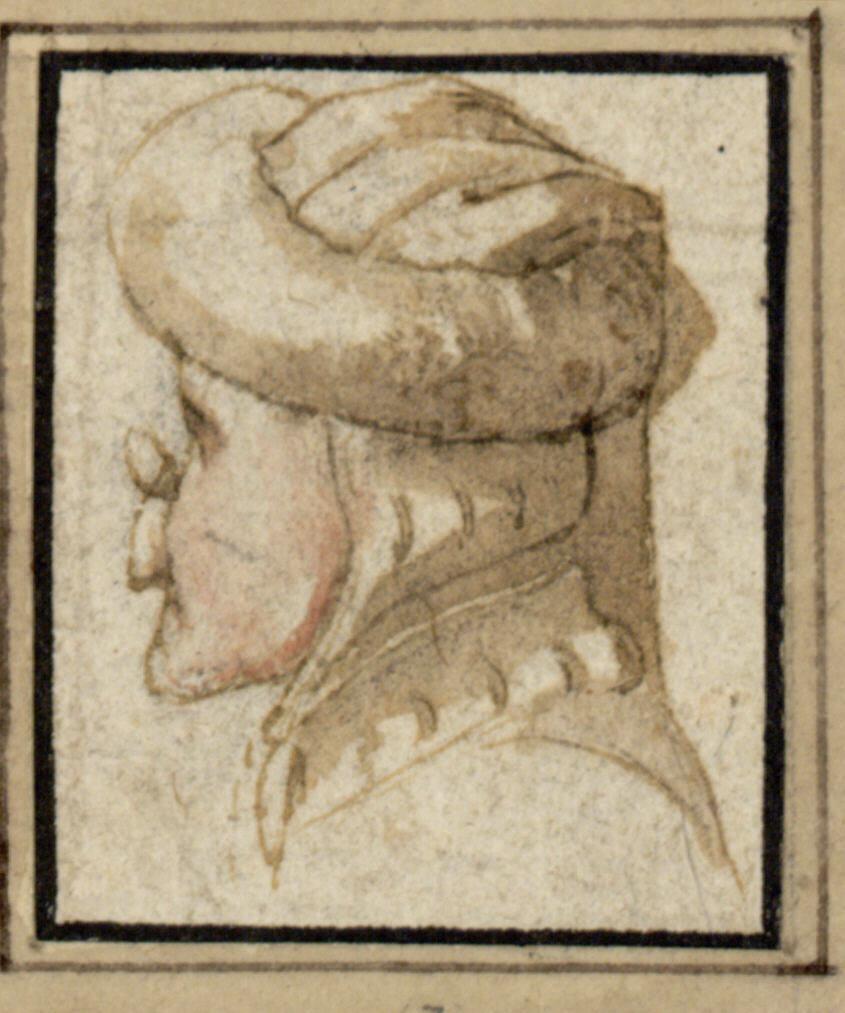 Anonym, Kopfstudie, Inv. Nr.: 17526