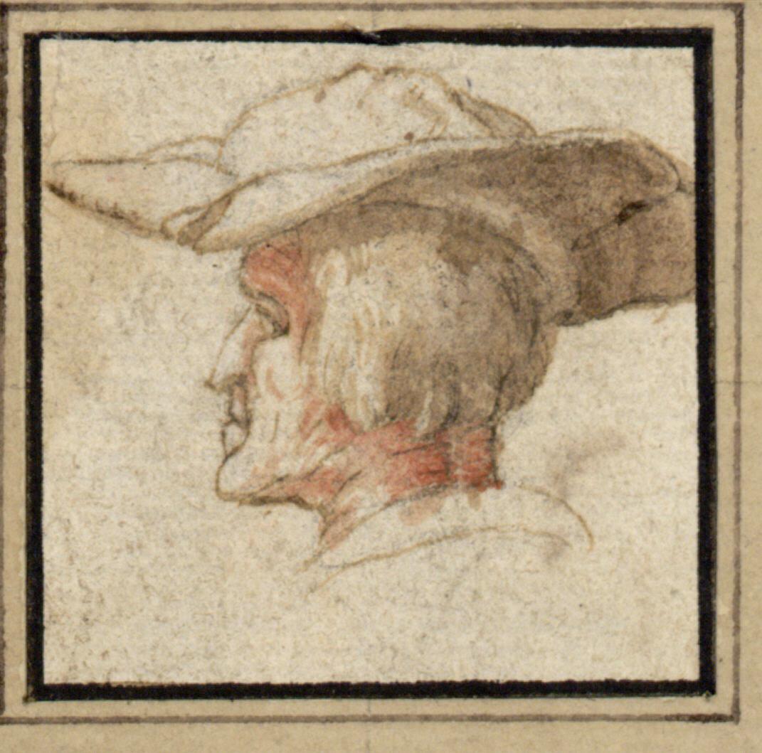 Anonym, Kopfstudie, Inv. Nr.: 17528