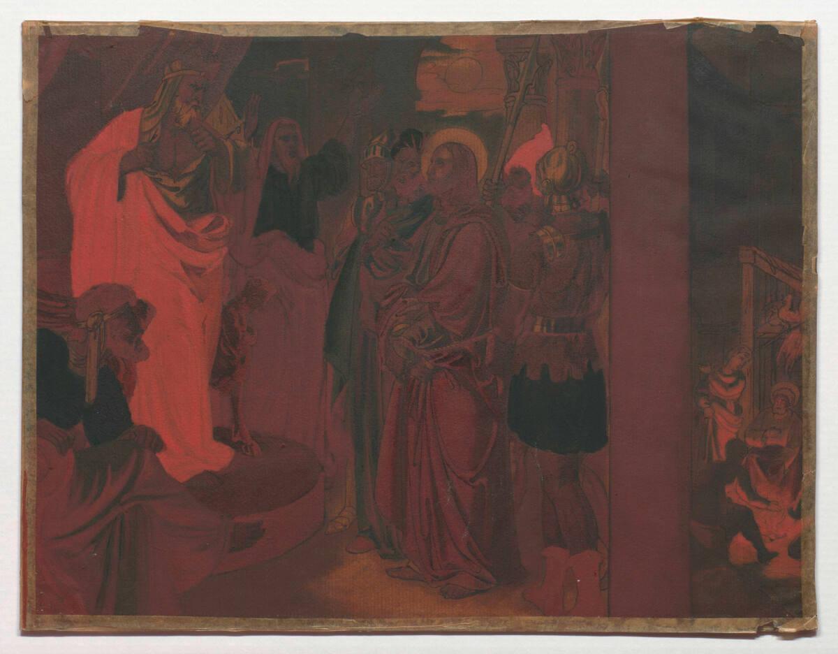 Josef von Führich, Christus vor Kaiphas, Inv. Nr.: 46762