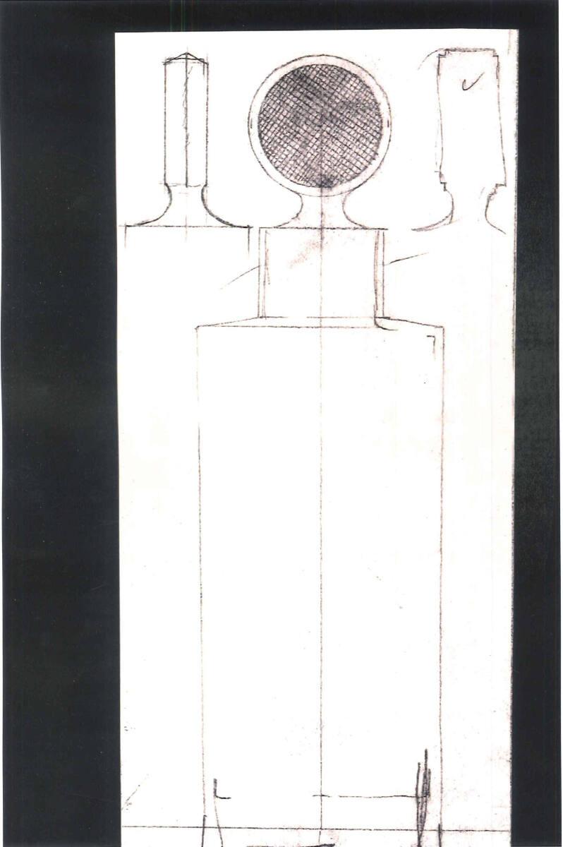 Adolf Loos, Kopie einer Skizze für das Lobmeyr-Glasservice von Adolf Loos, Inv. Nr.: ALA3906