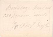 Geschäftskarte von Landschaftsgärtner Hermann Ginzel mit Zahlungsbestätigung, Wien XVII., Gürte…