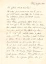 Brief von Karel Lhota an Adolf Loos, betreffend Haus Dr. Winternitz, Prag, Inv. Nr.: ALA4096
