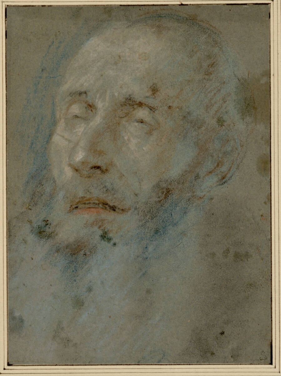 Antlitz des toten Filippo Neri (+ 26. Mai 1595), Guido Reni