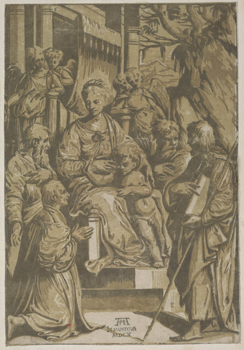 Die Muttergottes mit Kind und Heiligen