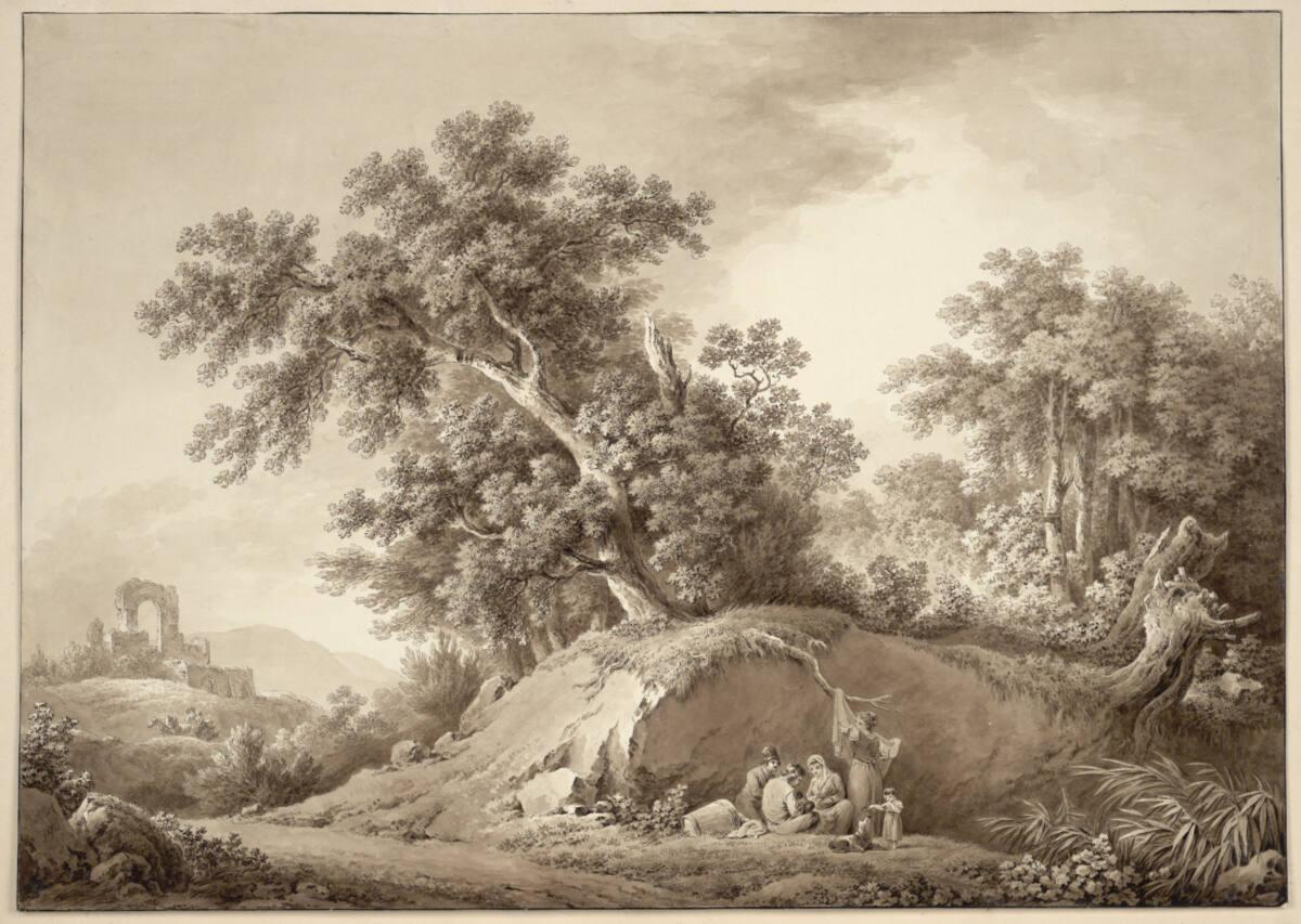 Martin von Molitor, Landschaft mit Eichen, Inv. Nr.: 18046