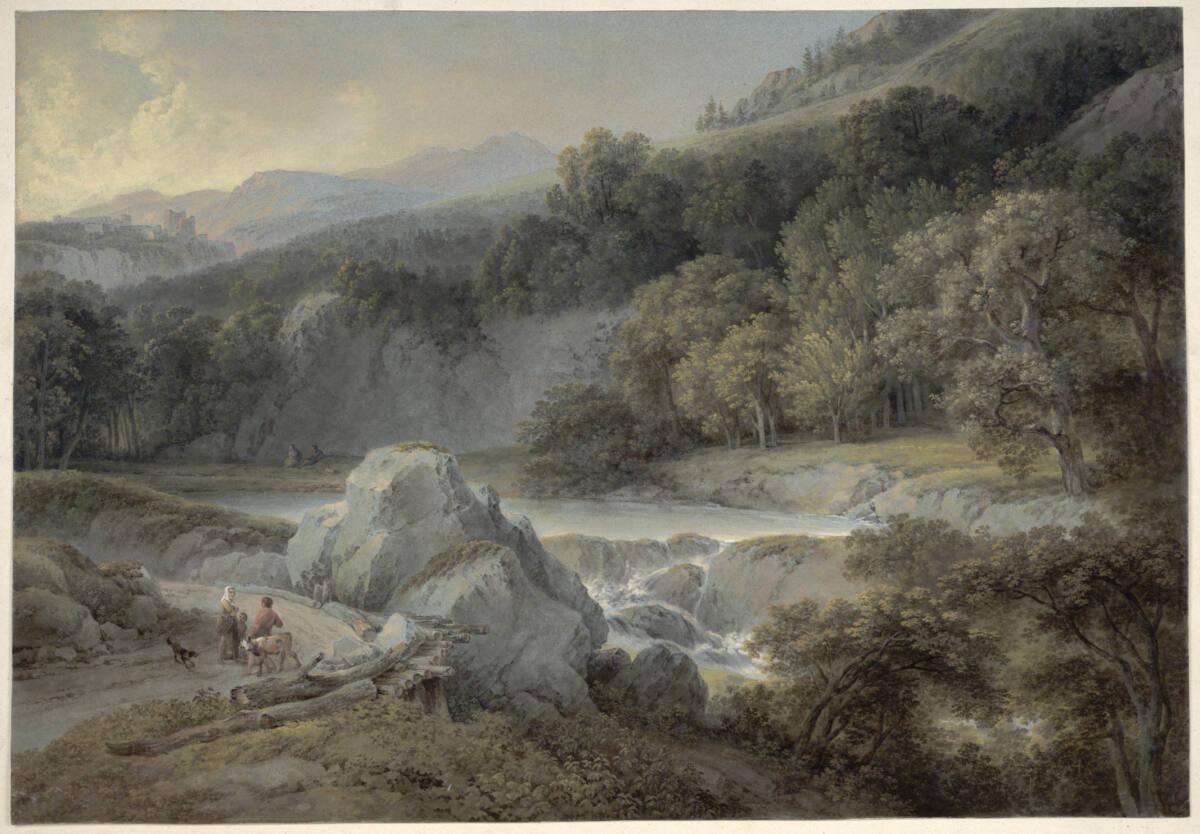 Martin von Molitor, Landschaft mit Sturzbach, Inv. Nr.: 18061