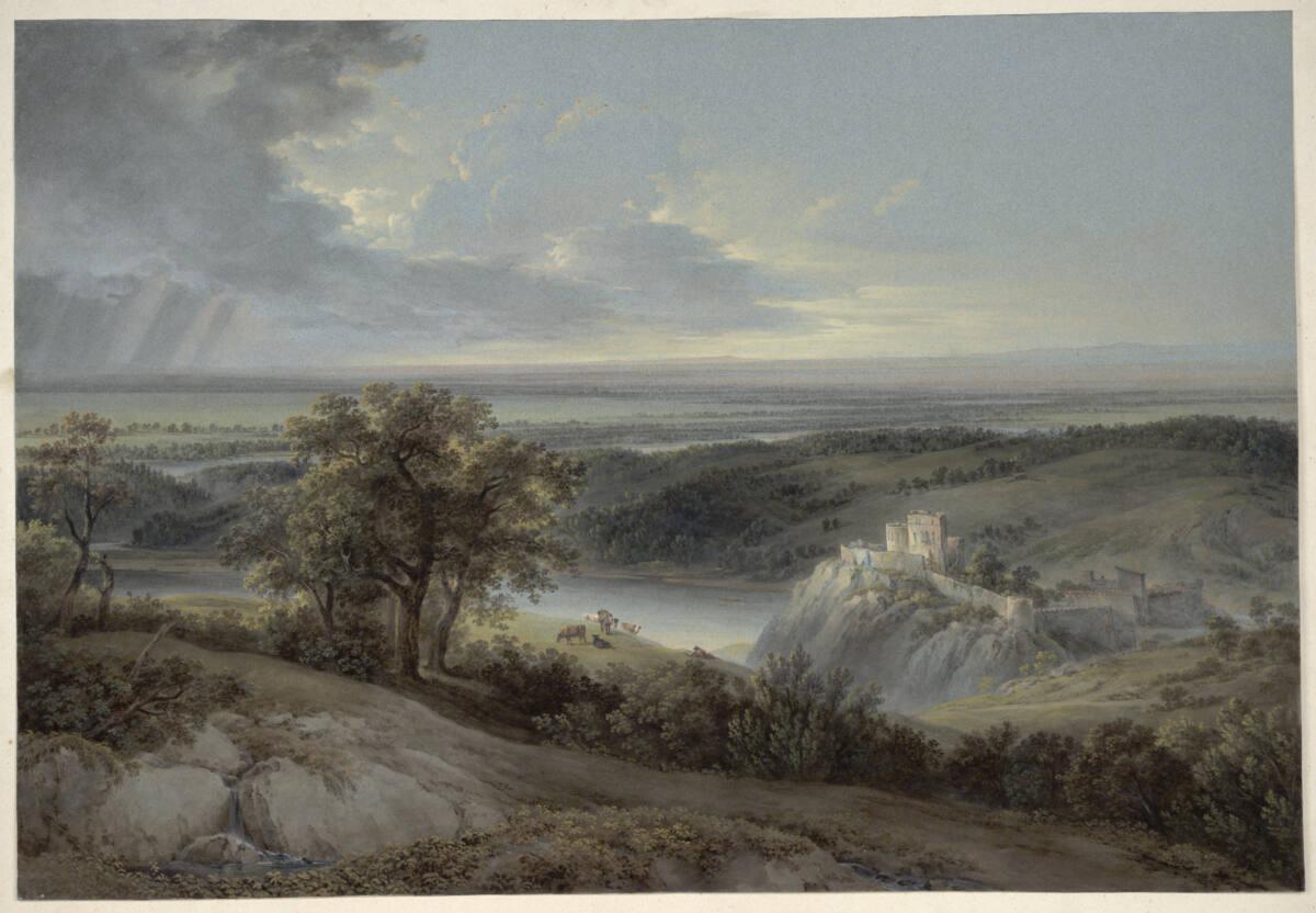 Martin von Molitor, Römische Landschaft mit Kastell, Inv. Nr.: 18067