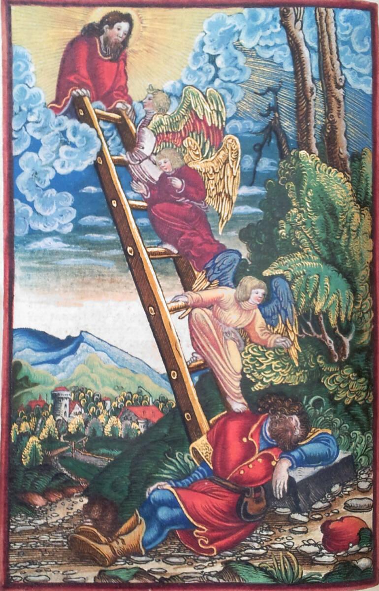 Georg Lemberger, Altes Testament (Luther-Bibel): Der Traum Jakobs (1. Mose 28), Inv. Nr.: DG201…