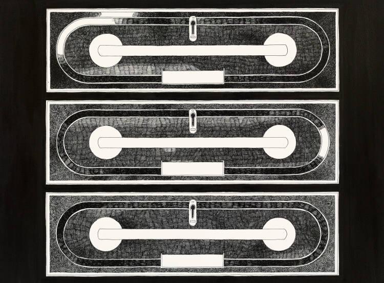 Moussa Kone, Aus der Serie "they called me a drawer (possibilities are limited)": Ohne Titel 1,…