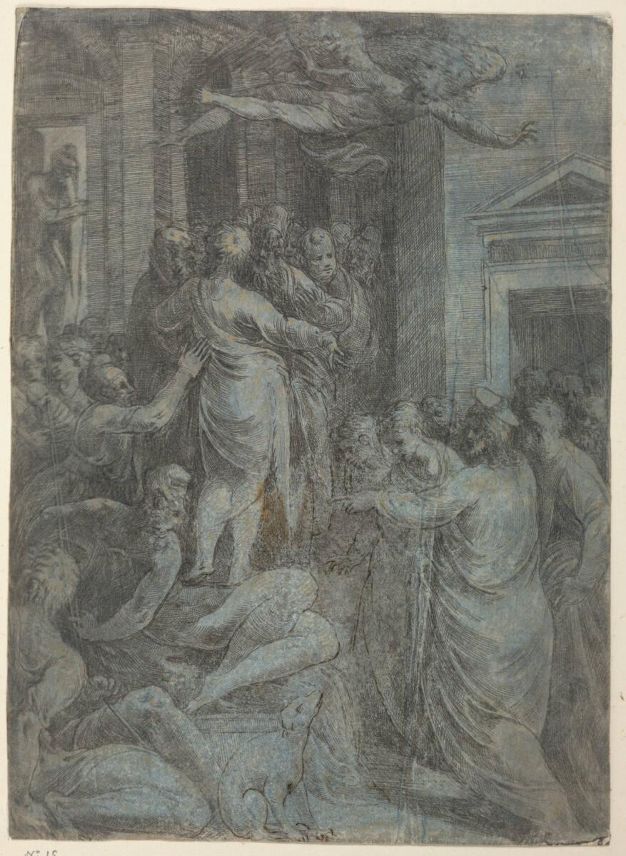Andrea Meldolla, gen. Schiavone, Christus heilt einen Gelähmten, Inv. Nr.: DG2014/144