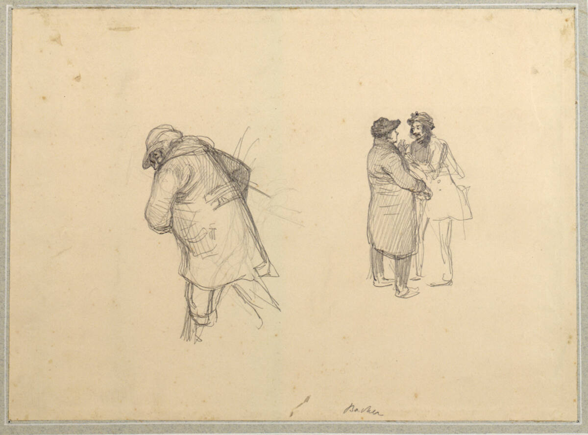 Drei Straßenfiguren, Rudolf Bacher