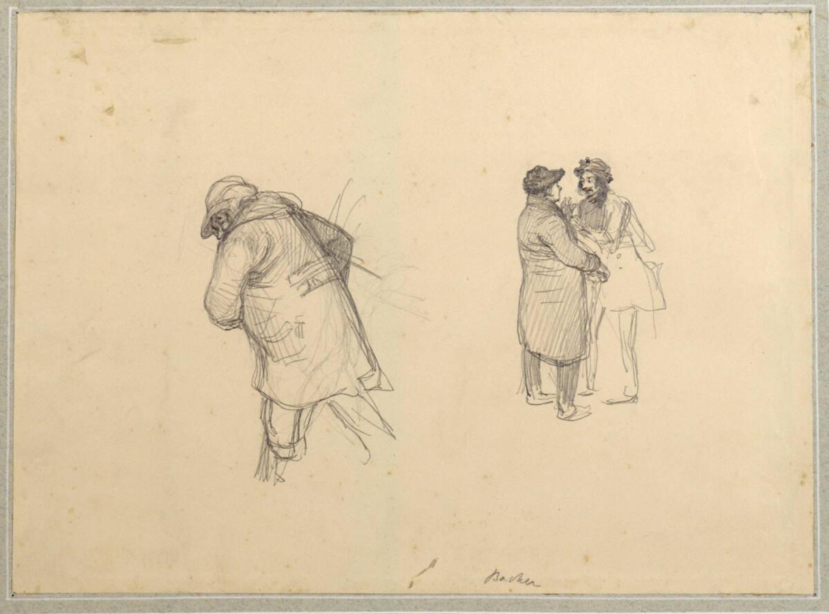 Rudolf Bacher, Drei Straßenfiguren, Inv. Nr.: 18998