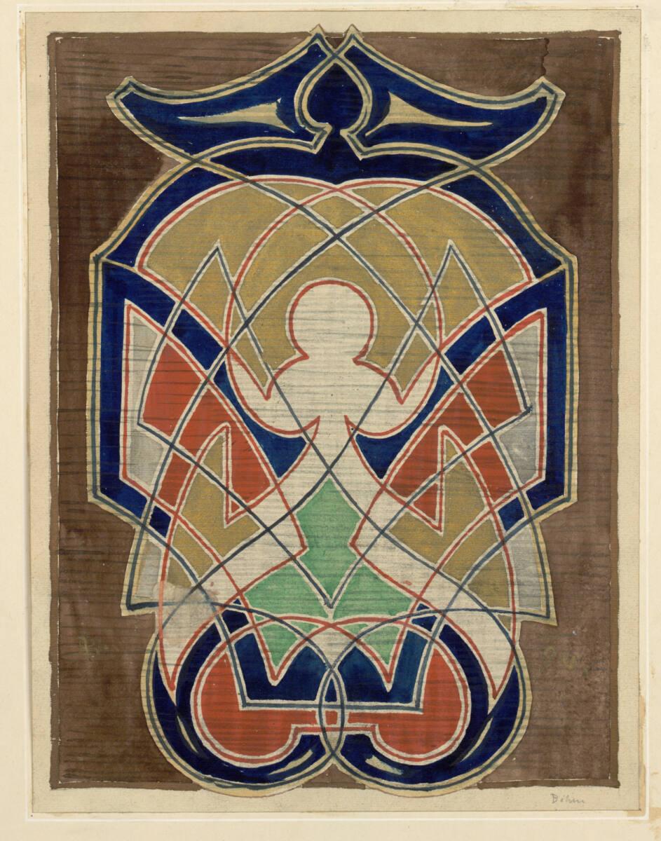 Adolf Boehm, Geometrisches Ornament, Inv. Nr.: 19029