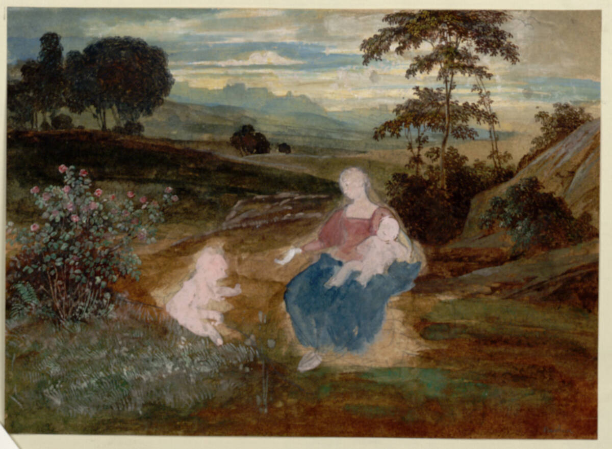 Madonna in der Landschaft, Adolf Boehm