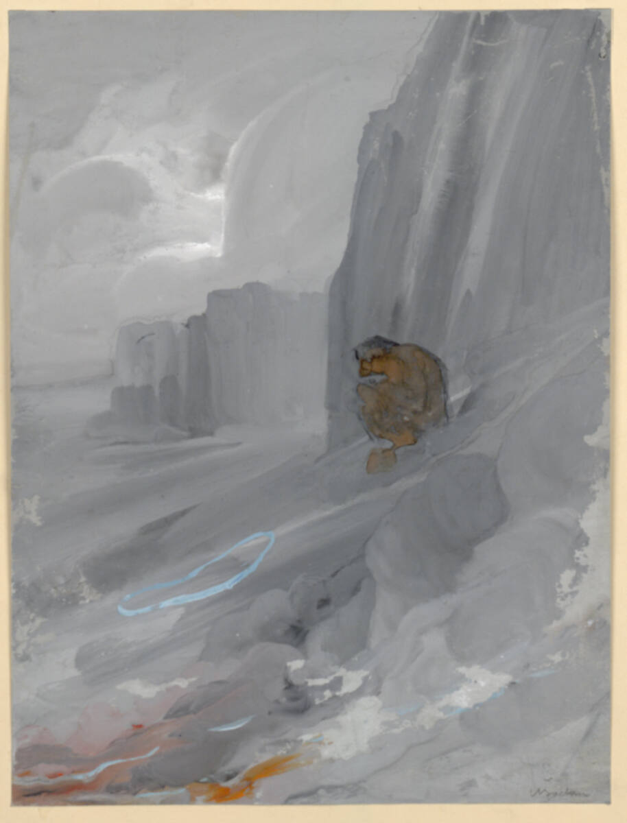 Farbenscherz: Felseinsamkeit, Adolf Boehm