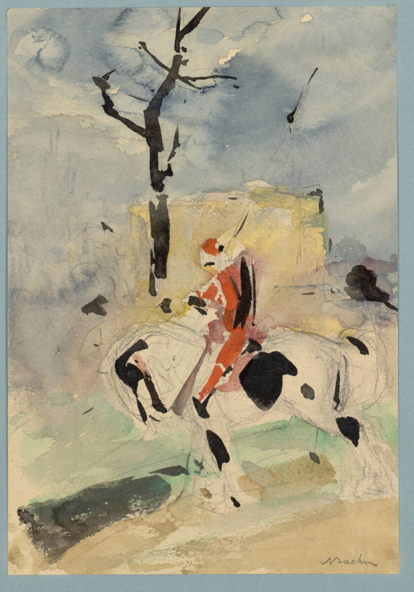 Ritter auf dem Schecken, Adolf Boehm