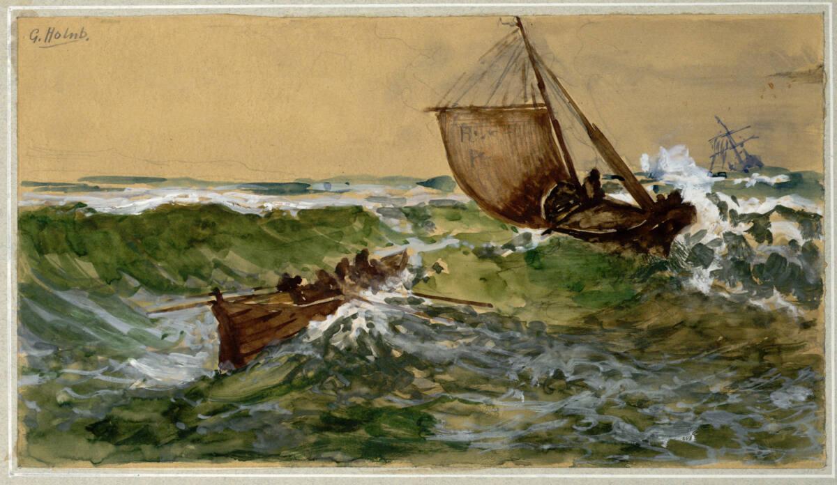 Georg Holub, Bewegte See, Inv. Nr.: 19149