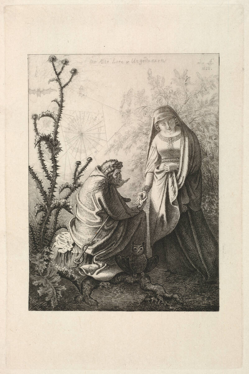 Die alte Lore von Ungedanken, Ludwig Emil Grimm, 1822
