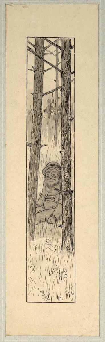 Friedrich König, Mann im Wald, Inv. Nr.: 19165